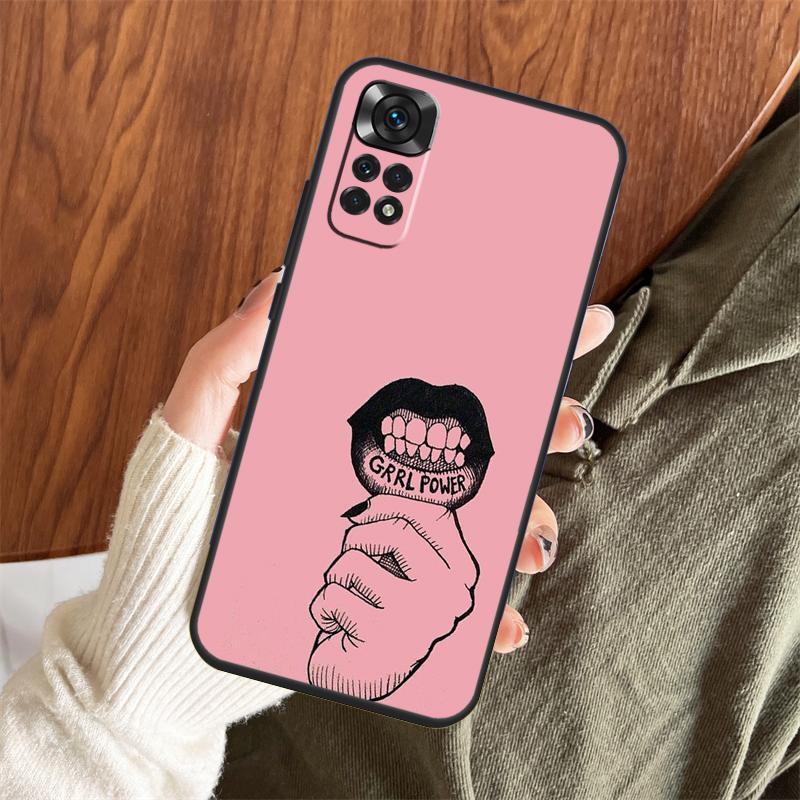 Feminist Girl Power Women Case For Xiaomi Redmi Note 14 Pro 13 12 11 10 15 Pro Plus Redmi 15 C 13 10C 12C 13C 14C Cover