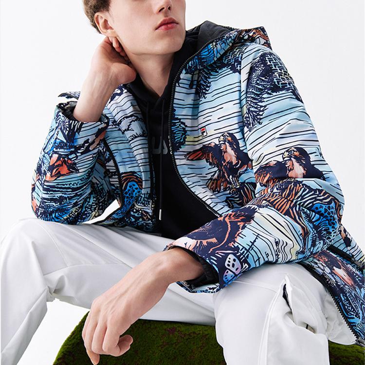 New FILA Down Jackets Men's Forget Me Not Blue F11M048912F-LB