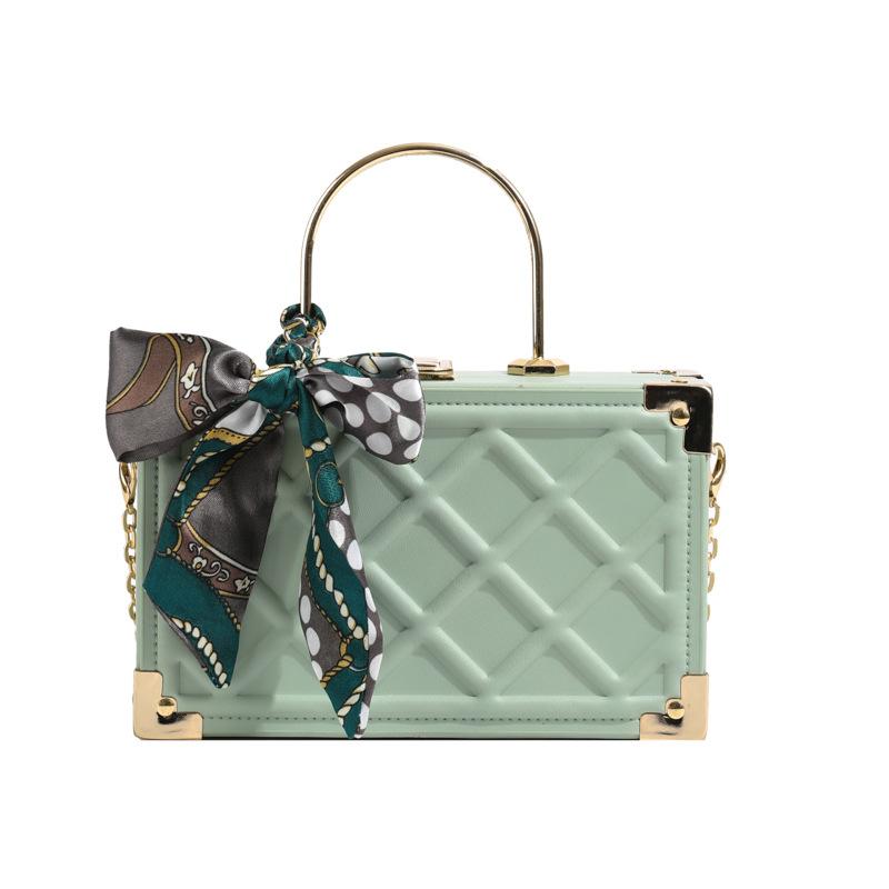 Exquisite women's plaid armpit bag simple bag casual box crossbody bag