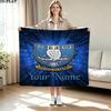 1PC Sheffield Wednesday Football Club Custom Name Patterned Flannel Blanket Suitable For All Seasons for Home Decor Warmth and Comfort Gifts Holiday P