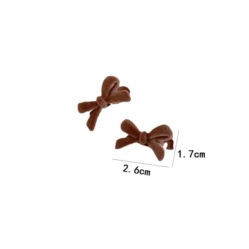 Hair Styling Tools Bowknot Hair Clips Women Bow  Headwear Duckbill Clip Bow Velvet Hairpin