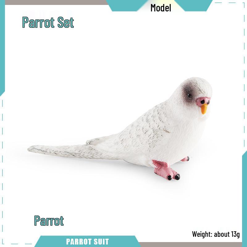 Cross-border Bird Model: Children's Budgerigar & Cockatiel Desktop Decor