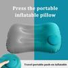 Ultralight Inflatable Pillow Flocking Neck Ergonomic PVC for Office Nap Outdoor Camping Travel Backpacking