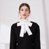 Womens Stand Ruffles Fake Collar Female Removable Sweater Tops Neckwear Autumn Detachable Half-Shirt Neck False Collar Decor