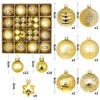44Pcs 3/6CM Merry Christmas Decoration Ball Christmas Tree Topper Pendant for Home Decor New Year 2026 Navidad Gifts Supplies