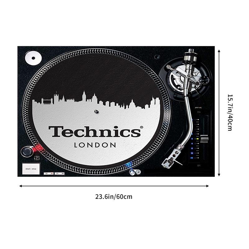 Vintage Record Player Floor Mat: Durable Carpet for Living Room, Entrance & Doormat