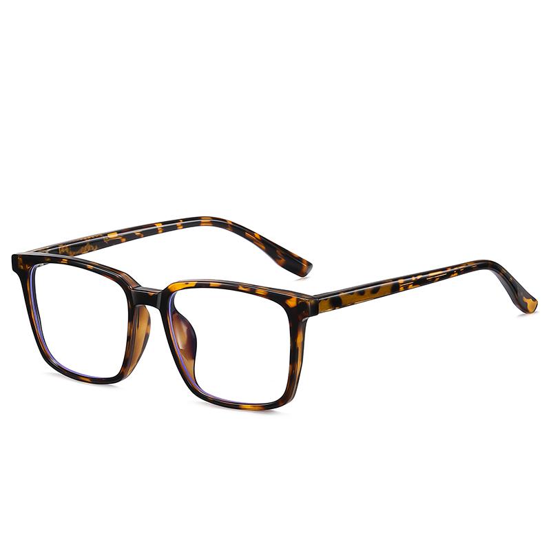 Transparent Tea Frame 1.56 Aspherical Lens Anti-Blue Light Single Vision Prescription Eyeglasses Women Men 0 -0.5 -0.75 To -6.0