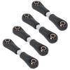 4Pcs Steering Tie Rod Set Black Metal for 1\10 RC Flat Car Replacement Accessories(4250mm )