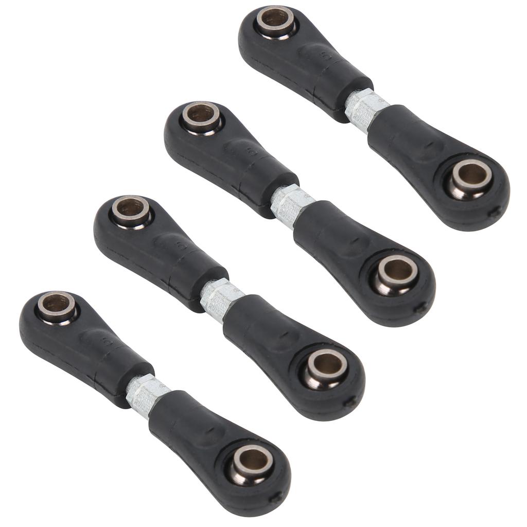 4Pcs Steering Tie Rod Set Black Metal for 1\10 RC Flat Car Replacement Accessories(4250mm )