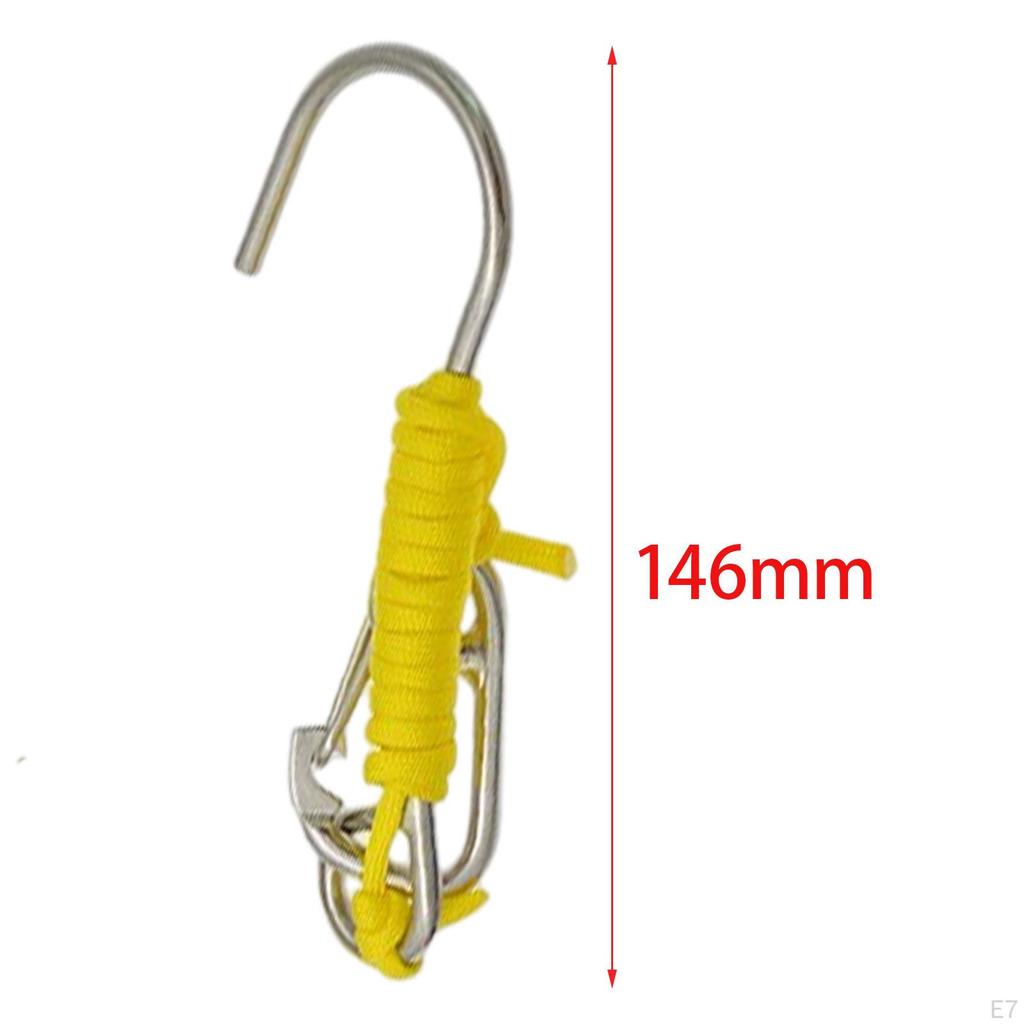 Dive Reef Single Hook, Stainless Steel Diving Safety Accessories