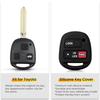 3 Buttons Silicone Car Key Case For TOYOTA Avensis Camry Corolla For Lexus ES330 RX330 GS300 Fob Protect Remote Key Shell