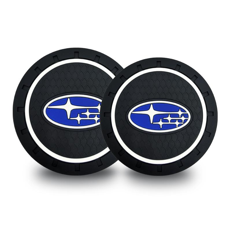 

1/2 шт. Силіконовий автомобільний підсклянник, підкладка проти ковзання для Subaru XV BRZ WRX STI Forester Ascent Impreza Legacy Outback Levorg 2pcs чорний