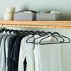 30 Non-Slip Rubber Hangers Durable Clothes Hangers Adult Teen Closet Organization and Space Saving