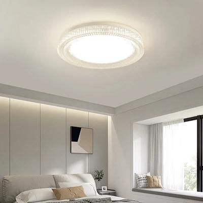 Moderne LED Deckenleuchte Schlichtes Kristall Quadratisches Rundes Design Beleuchtung für Wohnzimmer Schlafzimmer Arbeitszimmer AC85-265V Innenleuchten