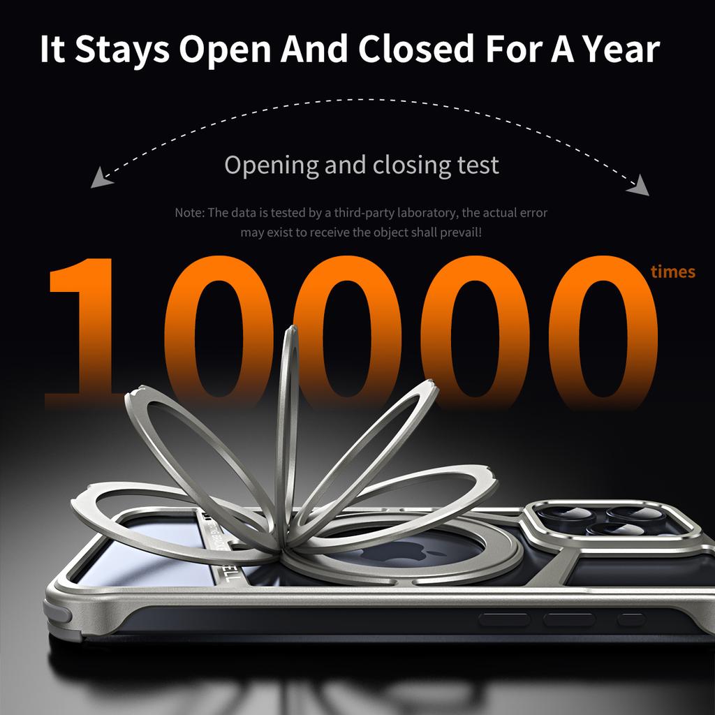 Metal Magnetic Stand Phone Case For Iphone 14 15 16 Pro Max Hollow Heat Dissipation Aluminum Phone Cover For iPhone 14 15 Promax