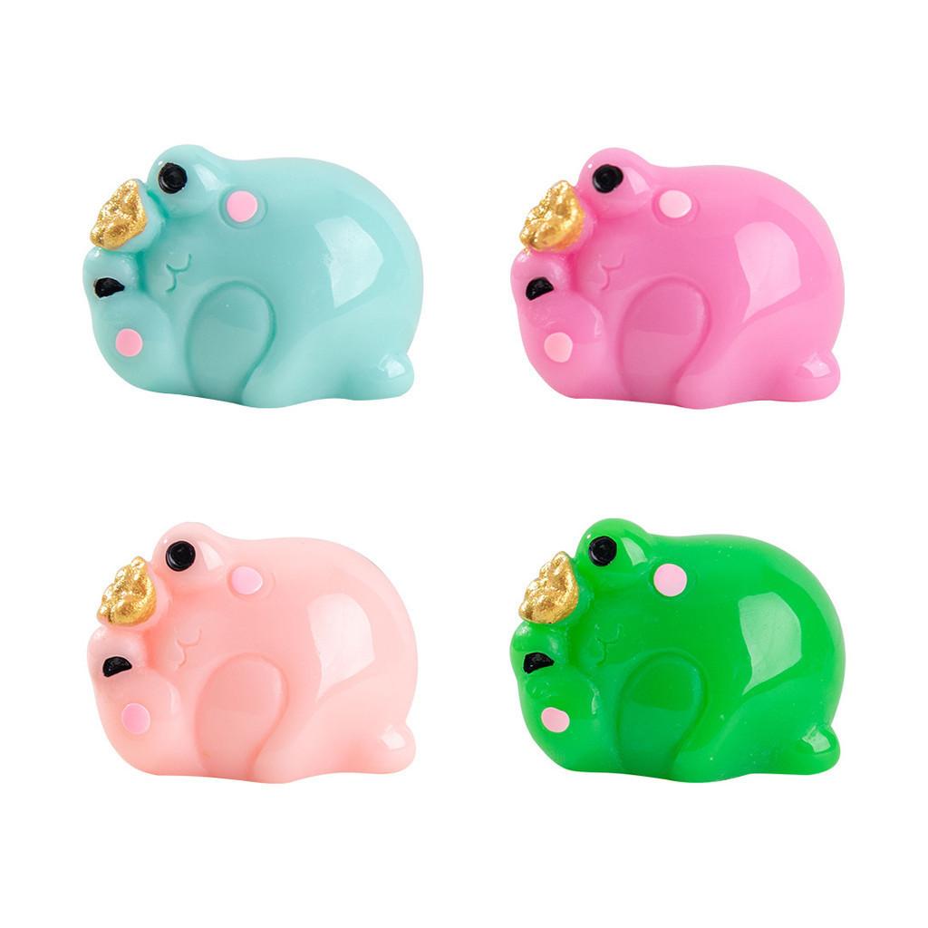 Charming Resin Crowned Frog Figurine For Miniature Moss Gardens And Table Decor