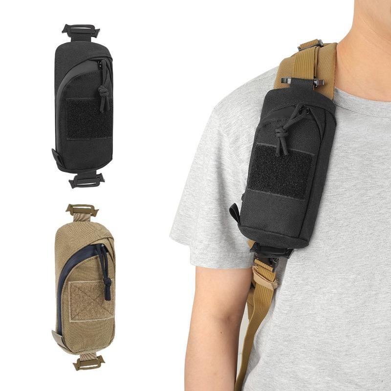 1Pc Tactical Pouch Military EDC Tool Bag Phone Pouch Hunting Accessory Bag Shoulder Strap Pack Compact Bag for Outdoor Sport