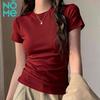 NOMe Women's Slim Fit Round Neck Short Sleeve T-Shirt