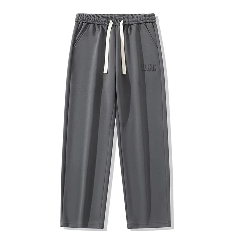 Plus Velvet Thickened Sweatpants Men's Drape Heavy Large Size Loose Straight Mopping Trousers Wide-leg Casual Pants for Men and Women
