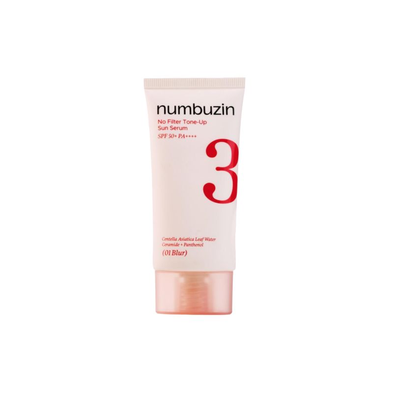 Numbuzin No.3 Porcelain Tone-Up Beige Sunscreen 50ml (01 Blur/ 02 Glow) #01 Blur