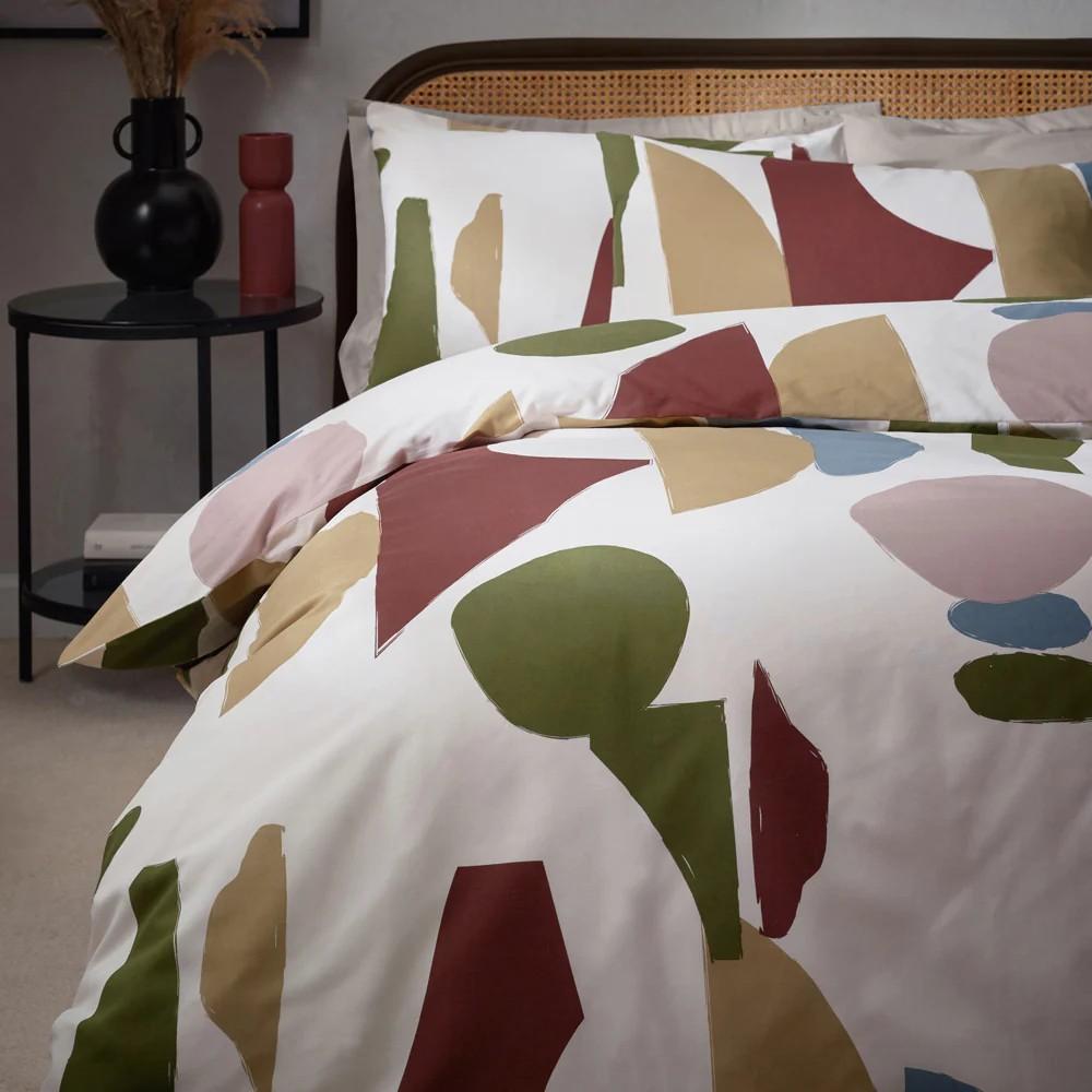 Hoem Meta Cotton Abstract Duvet Cover Set