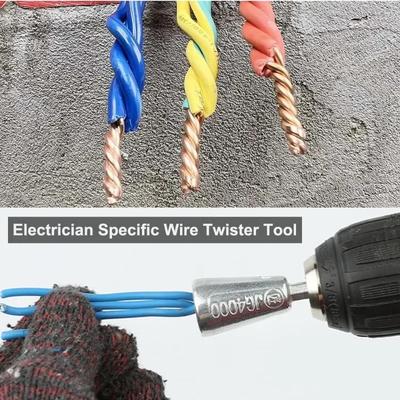 1/2Pcs Wire Twisting Tool Quickly Twister Electrician Artifact for Power Drill Drivers Twisted Connector Cable Device Multi-tool