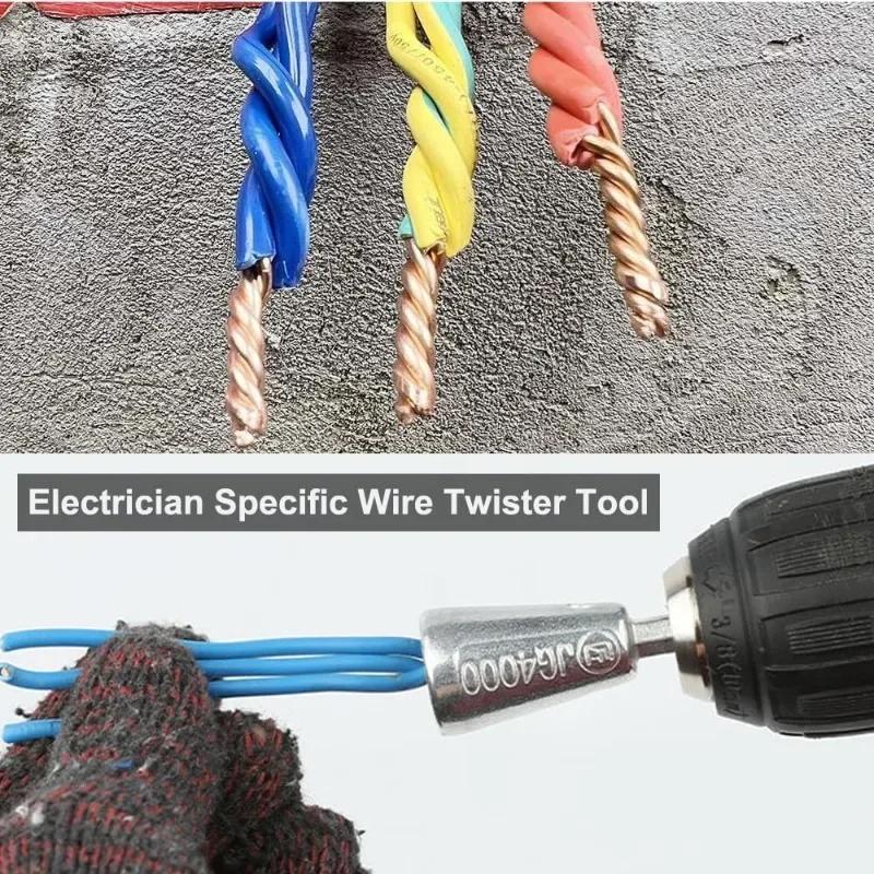 Xiaomi Wire Twisting Tool Quickly Twister Electrician Artifact for Power Drill Drivers Twisted Connector Cable Device Multi-tool 1/2Pcs