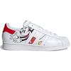 Superstar Disney x Superstar Adidas Originals 'Mickey und Minnie - Weiß Lebhaftes Rot' GW2248