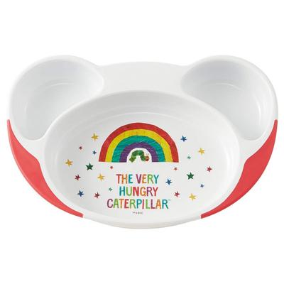 Skater Baby Mittagessen Sehr hungrige Raupe x x Kinderteller, Leicht zu schöpfen, Teller, Design, 22,7 15,7 3,6cm (WP7)
