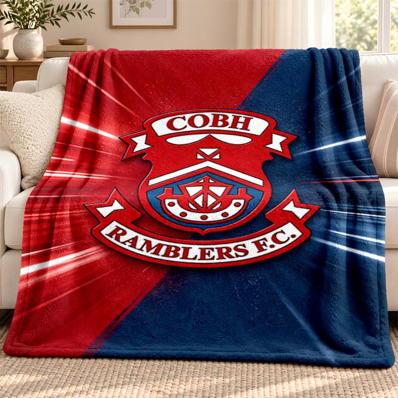 Cobh Ramblers blanket Flannel Blanket Soft Cozy Plush Throw for Sofa Bed Lightweight Home Decoration Outdoor camping
