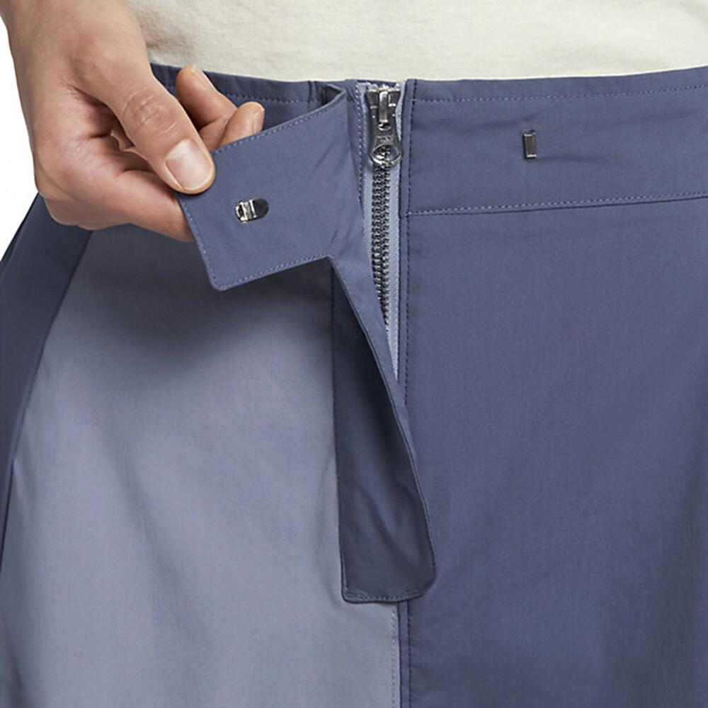 New Nike Sportswear Collection Embroidered Mid-Length Skirt Blue DX2576-493