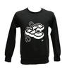 Cinelli Mike Giant Black Crew Size XL for Road Bikes Sweatshirt, (CMGCREWBKXL)