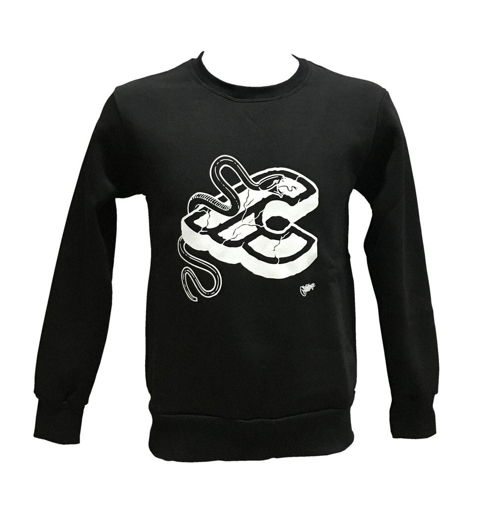 Cinelli Mike Giant Black Crew Size XL for Road Bikes Sweatshirt, (CMGCREWBKXL)