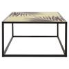 Black Square Coffee Table "Slow Time" In Iron Atmosphera