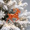 Christmas Gift for Friends Goat Tree Hanging Ornaments, Decorative 2D Flat Acrylic Festive Winter Pendant Holiday Party Home Decor, Lightweight
