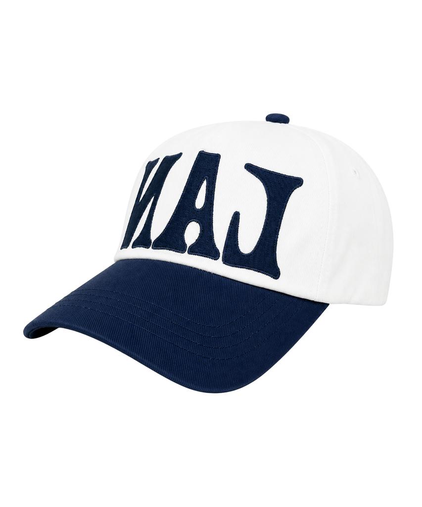 LANARCHIVE [8015] Reverse Font Ball Cap - Navy