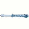 Transparent Crystal Blue Ripple Wand Glass Quantity Plug