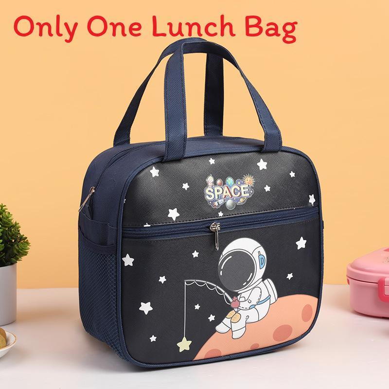 Kids Lunch Bag With Cartoon Design And Oxford Fabric For School And Travel