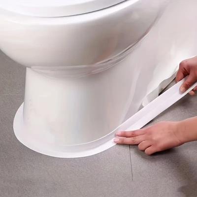 Flexible Toilet Base Seal Strip Waterproof Adhesive Strip for Bathroom Floor Gap Sealing and Edge Protection Easy To Apply and Durable
