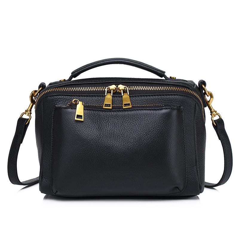 Damska Torebka ze Skóry Naturalnej Retro Miękka Skóra Casualowa Wielofunkcyjna Duża Pojemność Torebka Jednoręczna Torba na Ramię Crossbody