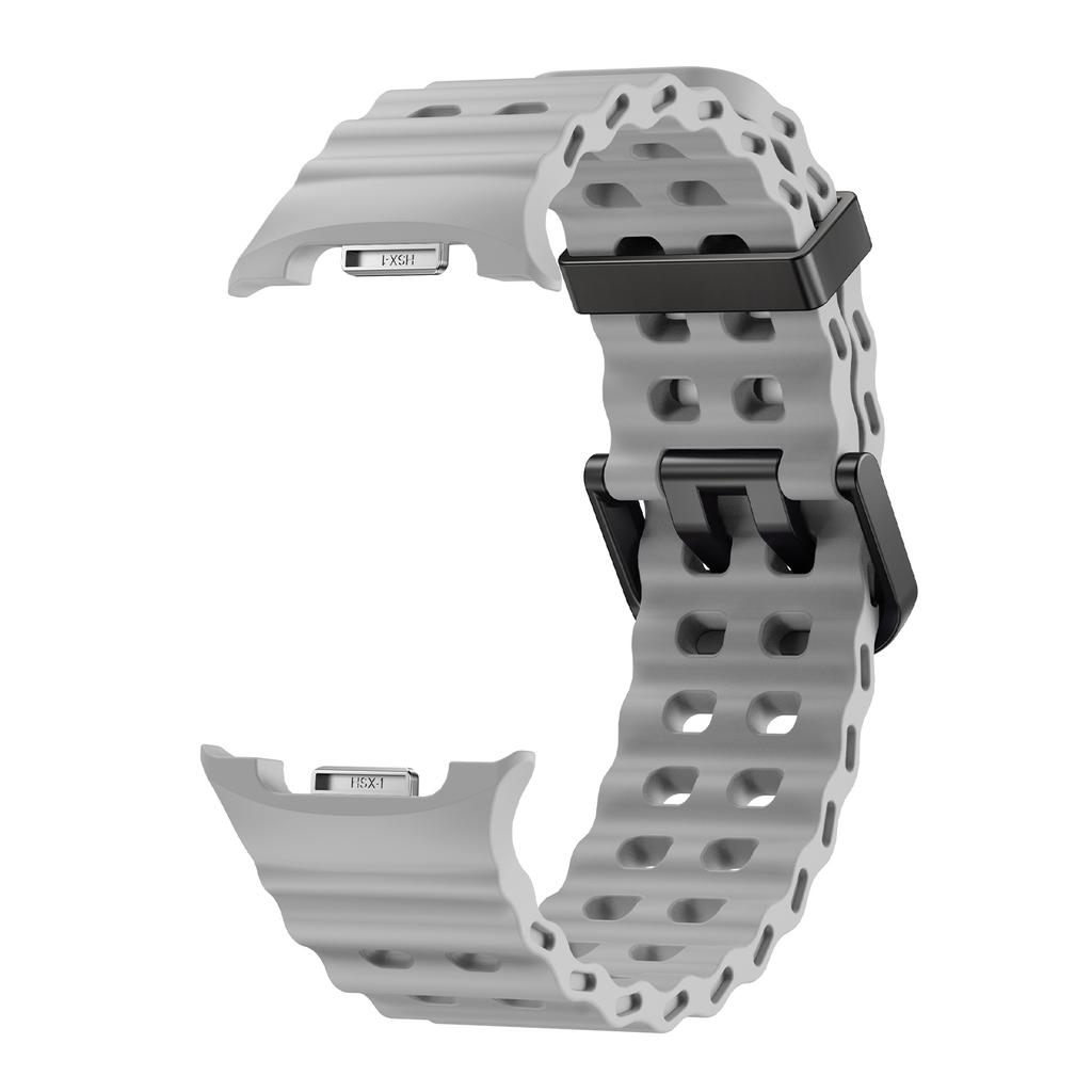 Sports Silicone Strap For Samsung Galaxy Watch 8 40 44mm Marine One-Tone Band Bracelet For Galaxy 8Classic 46MM Rubber Watchband