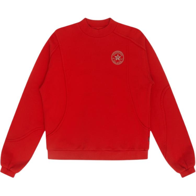 New Converse Sweatshirt Women s Red 10028116-A02 M 3618₽