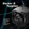 Scythe Mugen 6 Dual Fan Black Edition CPU Air Cooler, Supports Intel LGA1700, LGA1151, AMD AM5, AM4, 120mm, Single Tower, Aluminum Top Cover (Mugen 6