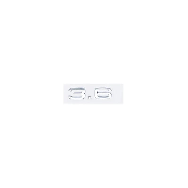 3D ABS 2.4 3.2 3.6 4.2 Letter Car Rear Trunk Tailgate Fender Door Badge Emblem Adhesive Sticker For Audi A4 A5 A6 A7 A8 Q3 Q5 Q7