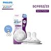 Philips Babyflaschensauger Weites Kaliber Lebensmittelqualität Silikon SCF652/23 2 Stück