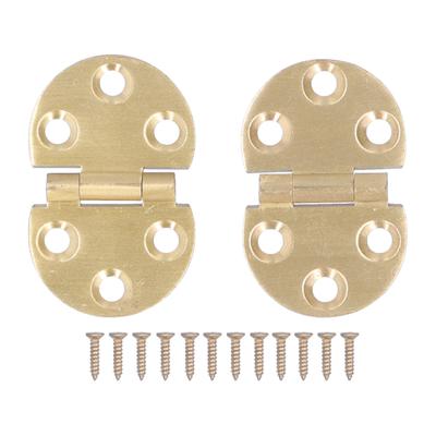 2Set 180 Grad Kupferscharnier mit Schraube Mini-Klappscharnier für Klapptisch 47x30mm