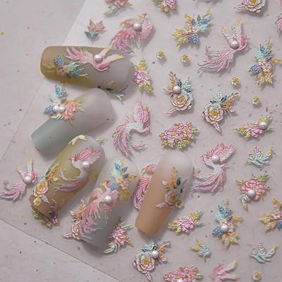 Tomoni Crystal Diamond Ballet & Phoenix Style Nail Stickers