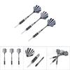 3 Colors 3pcs 155mm Steel Tip Target Throwing Darts Set With Laser Printing Flights