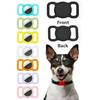 Support collier chat chien pour Apple AirTag 2 - Bleu luminescent - Silicone flexible - Air Tag 2e génération