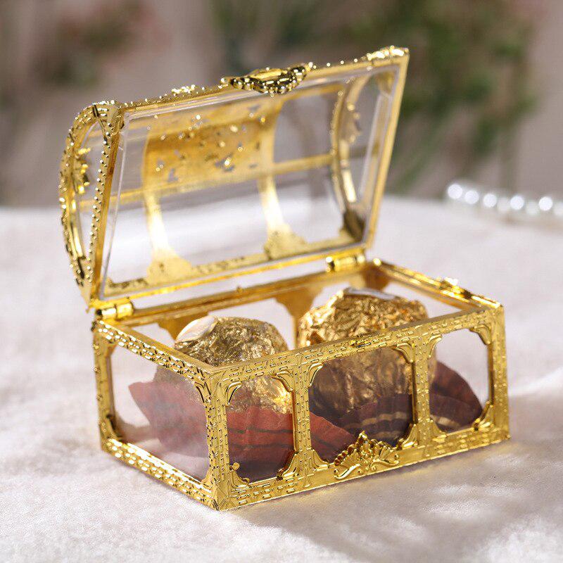 Treasure Chest Candy Boxes Chocolate Gift Decorative Case Wedding Party Favor Supplies